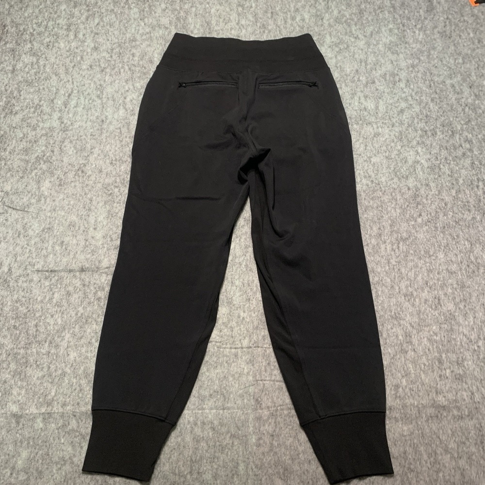 Athleta Venice Black Jogger Pants Athleisure Activewear Zip Pocket Womens Size S